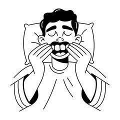 Sketchy style illustration of removing retainer
