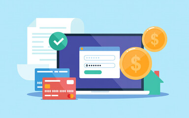 Secure online banking payment transaction success