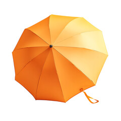 Modern Compact Beach Umbrella with a Bold Design Isolated on Transparent Background