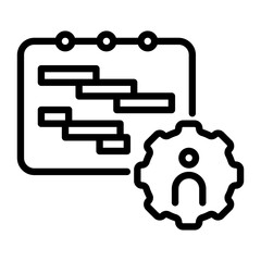 manager icon, line icon style