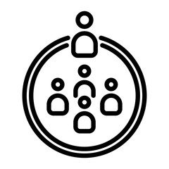 boss icon, line icon style