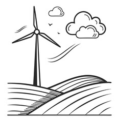 wind turbine in the ocean