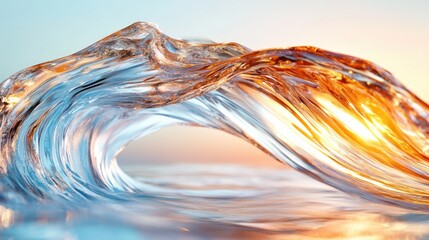 Dynamic ocean wave action coastal environment nature photography serene viewpoint vibrant colors