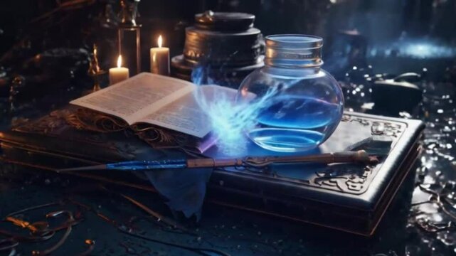 Quill in magic poder, ai generative