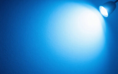 a blue background with gentle lighting
