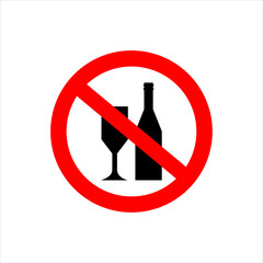 No drink icon is suitable for prohibition icons in certain places	
