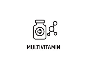 Multivitamin icon vector design illustration