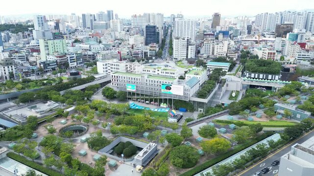 Asia Culture Center building and square, Gwangju, Korea