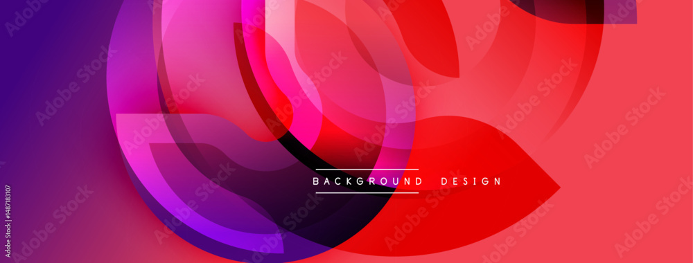 Aufkleber abstract fluid shapes, vibrant colors blend. modern design, dynamic composition, gradient effect. ba