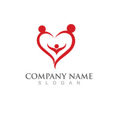 Family logo and symbol vector image