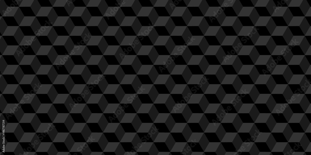Poster vector of cube geometric pattern grid backdrop triangle background. abstract cube geometric tile and