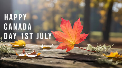 Happy Canada Day Design For 1st July Celebrations Background
