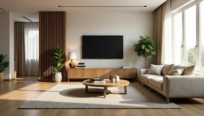 Dust-free living room, furniture polished, impeccable order, furniture, dust