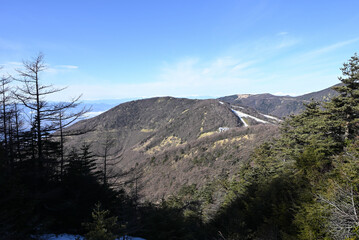 Climbing Mt Kurofu, Asama, Gunma, Nagano, Japan