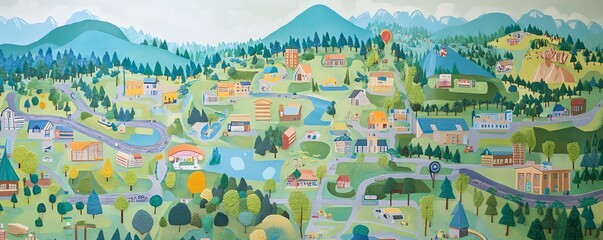 An interactive map showcasing local initiatives and community groups aimed at fostering engagement and collaboration.