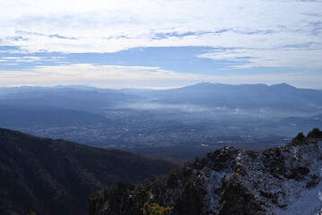 Climbing Mt Kurofu, Asama, Gunma, Nagano, Japan