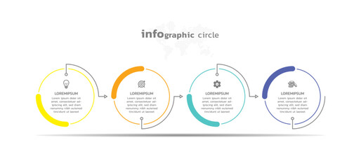 Background business infographic elements for the presentation