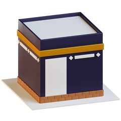 Mecca Kabaa 3D render Illustration