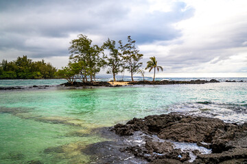 Beautiful ocean view from Carlsmith Beach Park, Hilo, Hawaii