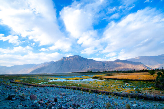 Mountain stream in Himalayas, Ladakh, India