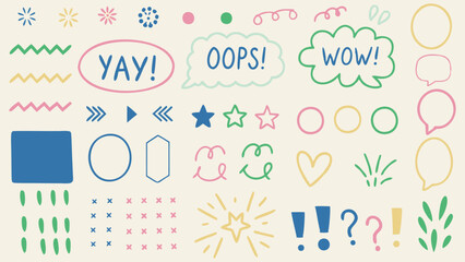 Comic Style Expressions and Symbols