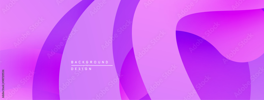 Poster abstract purple background. fluid shapes overlap, creating soft gradients. modern design, vibrant co