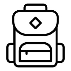 backpack icon line
