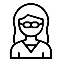 teacher icon line