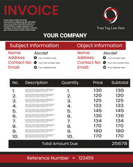 Invoice form vector design templates 
