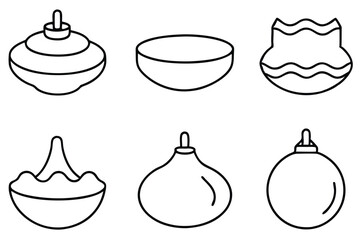 Emesis Basins Clinical Use Line Art