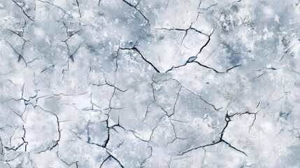 Cracked ice texture with cool color palette, creating unique and abstract background