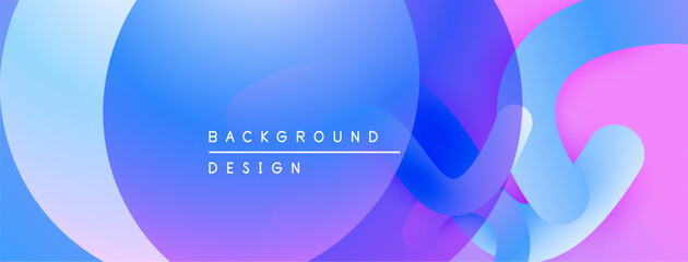 Abstract fluid shapes blend, creating vibrant blue, purple, pink gradients. Modern design element for backgrounds, presentations.