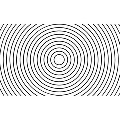 Hypnotic Concentric Circles Optical Illusion Abstract Black and White