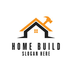 home build logo construction design template
