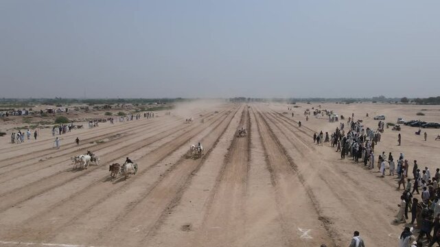 Cart Race, 
Cultural Cart Race at the village Pir Mahal of Punjab, Pakistan