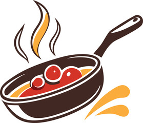 Cooking Logo Design – Chef Hat and Spoon Fork Restaurant Icon
