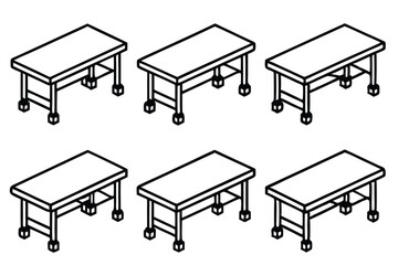Examination Tables Patient Room Line Art