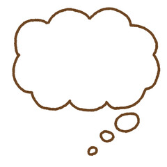 もくもくした吹き出しのイラスト