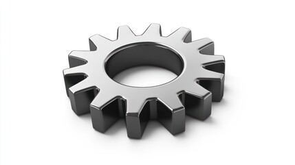 Metal gear wheels representing mechanical teamwork and industrial technology