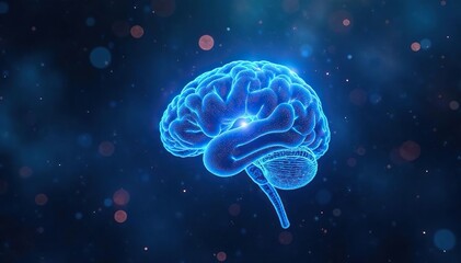 Bio-integrated neural interface, glowing blue energy, energy, light, biomechanical