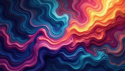 Obraz premium Swirling organic forms create a flowing, dynamic pattern , vibrant, smooth, ripple