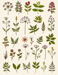 Vintage Botanicals Background