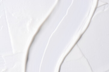 The texture of a cosmetic cream for the body or face
