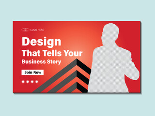 Professional Business YouTube Thumbnail Template
