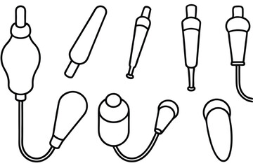 Feeding Tubes Common Challenges Line art