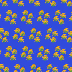 Seamless floral pattern Vector, Botanical Background Graphic pattern for fabric, wallpaper, packaging. Luxury modern Trendy pattern