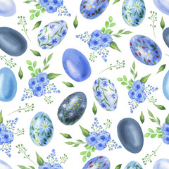 Blue eggs pattern