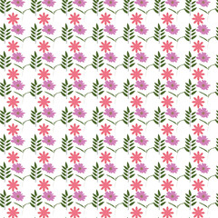 Seamless floral pattern Vector, Botanical Background Graphic pattern for fabric, wallpaper, packaging. Luxury modern Trendy pattern