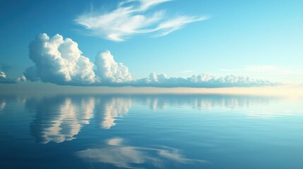 Obraz premium Horizon merges with sky, mirroring the expansiveness of her joyous heart.