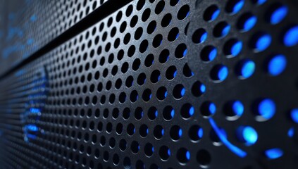 3D LED panel icon with deep blue tones and a subtle, soft glow, enhancing the lighting ambiance.